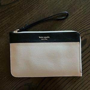 Black and Pink Kate Spade Wristlet
